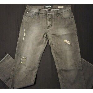 RWH14 Gotham Slim Straight Jeans Men’s 33 Black Wash Distressed New With Tags